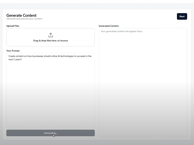 Generate content With a Simple Prompt